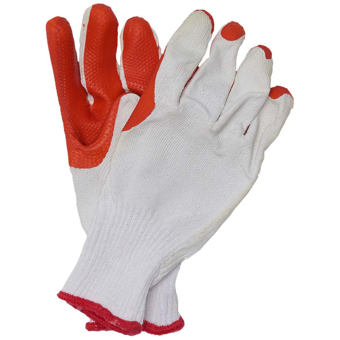 Javlin Crayfish Gloves-Orange Rubber Coated Gloves Premium Quality 140G